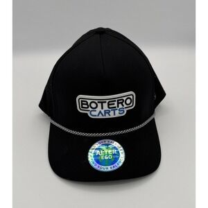 Alter Ego Hat Coaster Fit Black Hat Embroidered Botero Carts Standard Size NWT